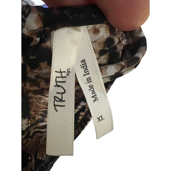 TRUTH Snake Print Sleeveless Halter Top With Back Button Closure, workattire, XL - Picture 7 of 9